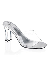 Fabulicious ROMANCE-301 Slide in Clear Vinyl from SexyShoes.com