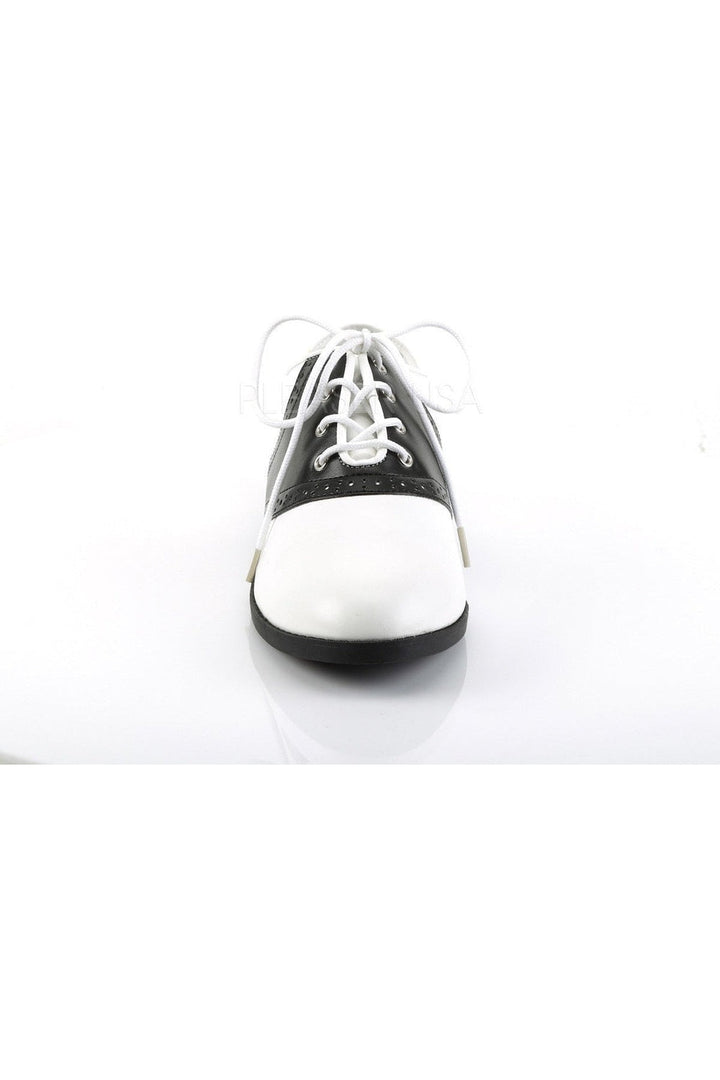 SADDLE-50 Saddle  | Black Faux Leather