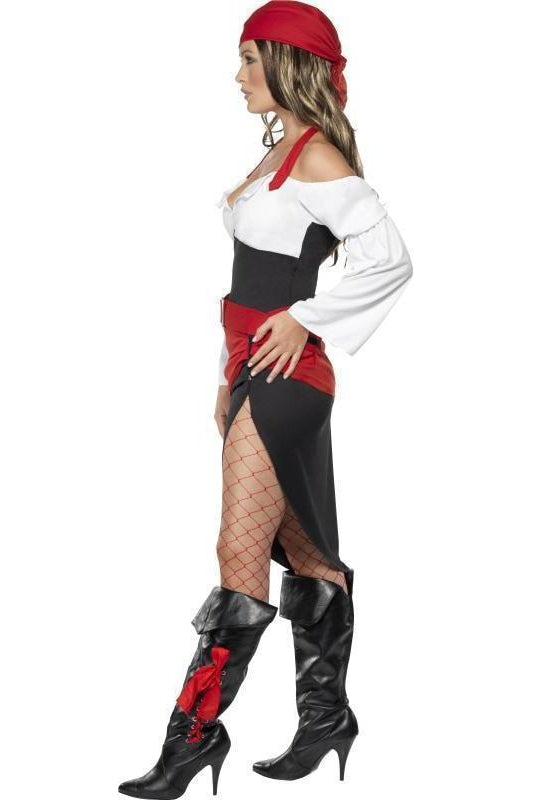 Sassy Pirate Wench Costume with Skirt | Black-Fever-SEXYSHOES.COM