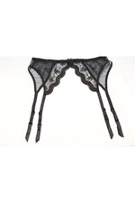 Scalloped Embroidered Garter belt | Plus Size