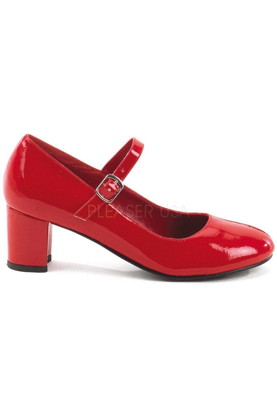 SCHOOLGIRL-50 Mary Jane | Red Patent-Funtasma-Red-Mary Janes-SEXYSHOES.COM