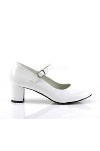 Funtasma SCHOOLGIRL-50 Mary Jane in White Patent