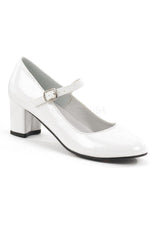 SCHOOLGIRL-50 Mary Jane | White Patent