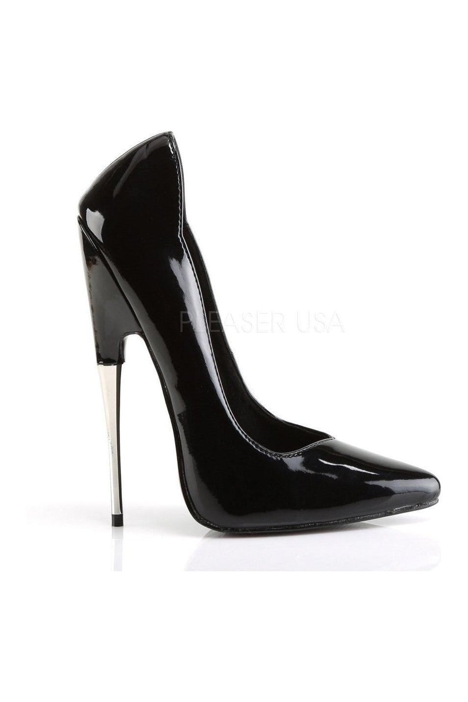 SCREAM-01 Pump | Black Patent-Pumps- Stripper Shoes at SEXYSHOES.COM