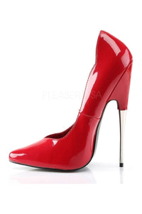 Devious SCREAM-01 Pump in Red Patent