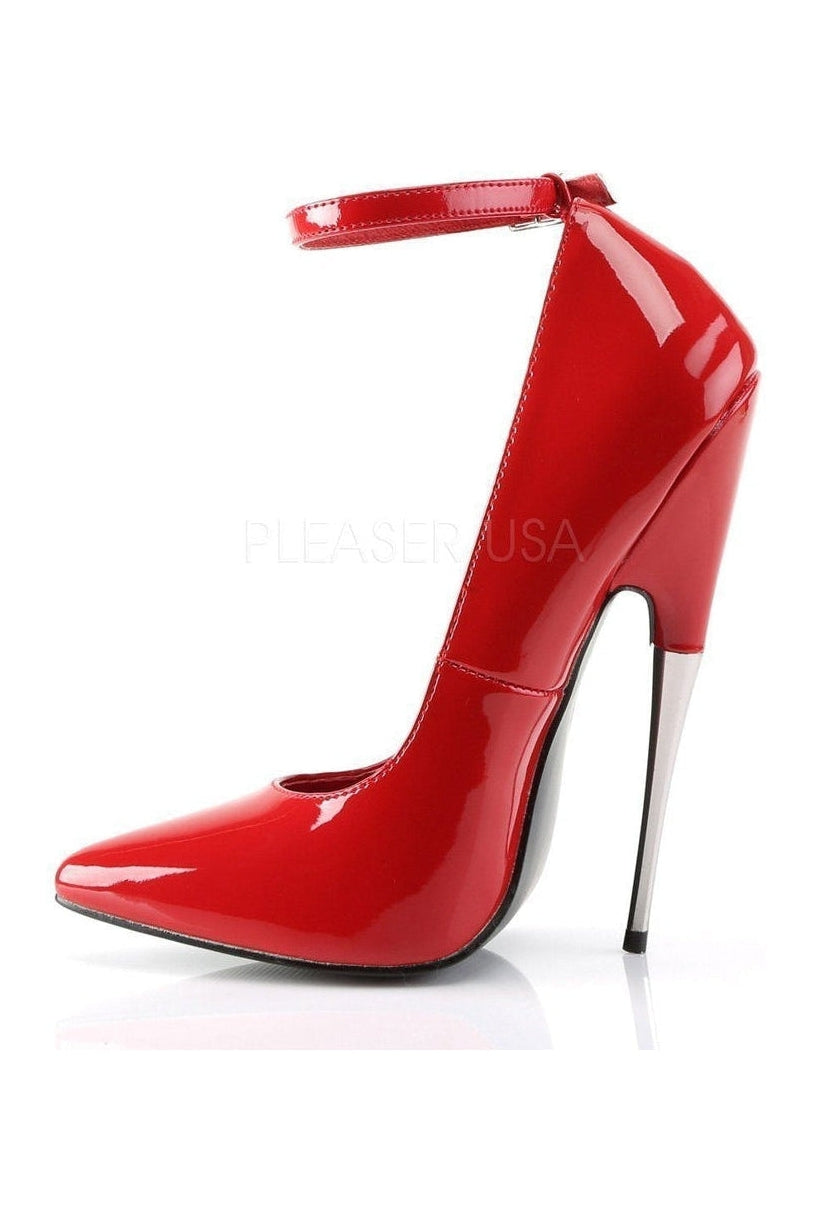 Devious SCREAM-12 Pump in Red Patent