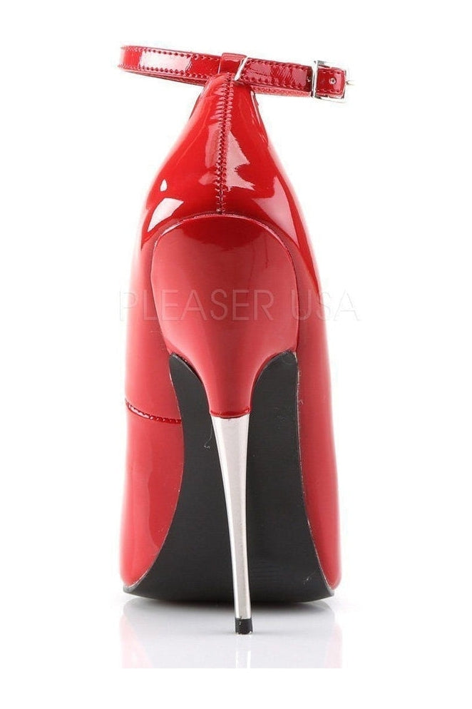 Devious SCREAM-12 Pump in Red Patent