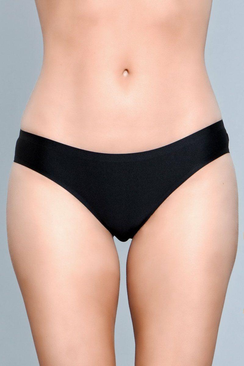 Seamless Microfiber Bikini-Panties-BeWicked-Black-S-SEXYSHOES.COM