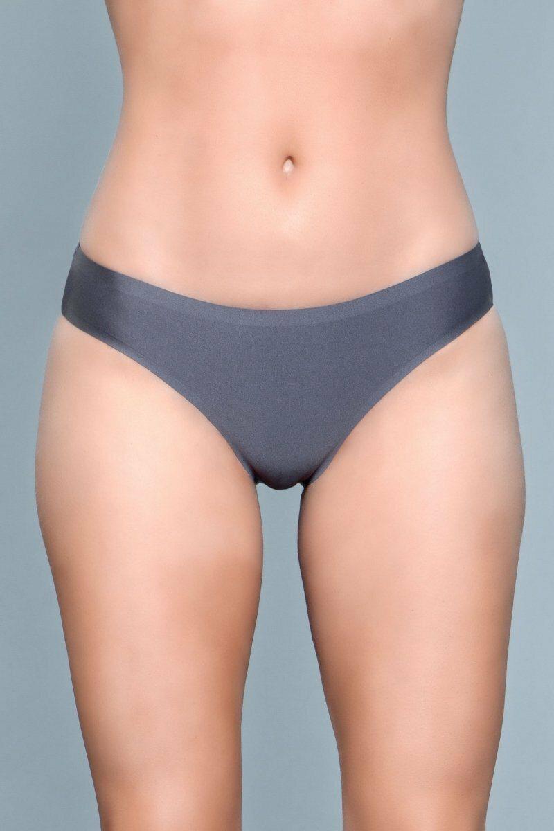 Seamless Microfiber Bikini-Panties-BeWicked-Grey-S-SEXYSHOES.COM