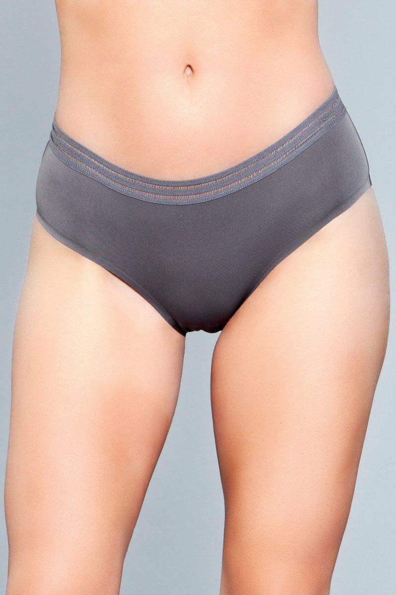 Seamless Microfiber Panty-Panties-BeWicked-Grey-S-SEXYSHOES.COM