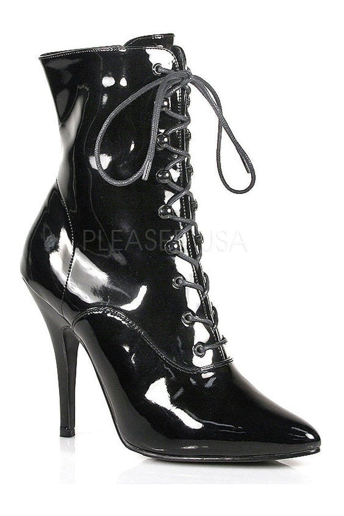 Pleaser SEDUCE-1020 Ankle Boot in Black Patent from SexyShoes.com