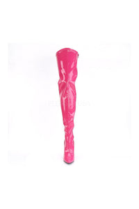 Pleaser SEDUCE-3000 Thigh Boot in Fuchsia Patent