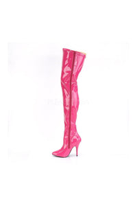 Pleaser SEDUCE-3000 Thigh Boot in Fuchsia Patent
