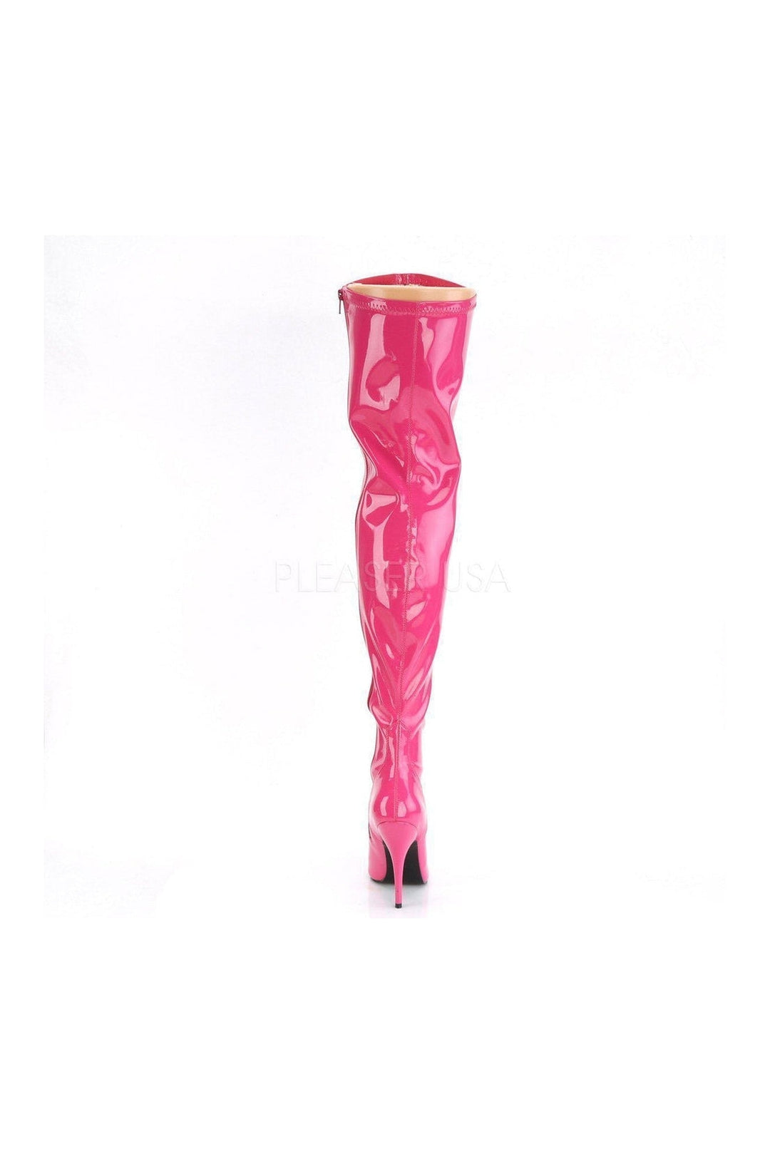 SEDUCE-3000 Thigh Boot | Fuchsia Patent-Pleaser-SEXYSHOES.COM