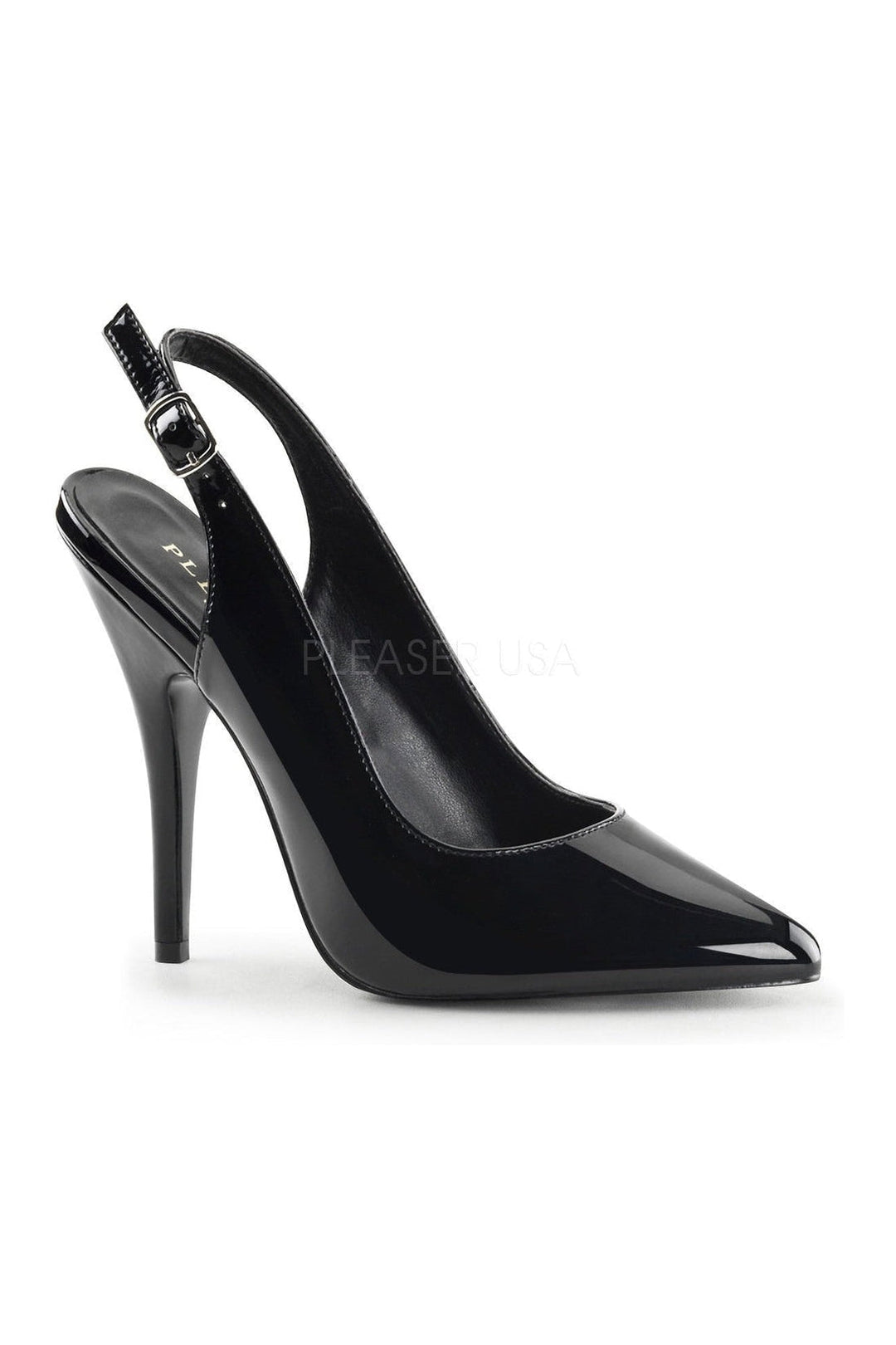 Pleaser SEDUCE-317 Pump in Black Patent from SexyShoes.com
