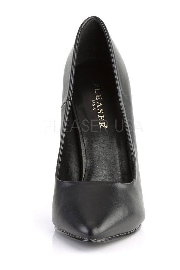 Pleaser SEDUCE-420 Pump in Black Faux Leather
