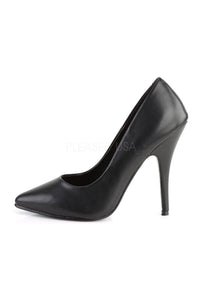 Pleaser SEDUCE-420 Pump in Black Faux Leather