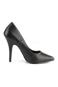 Pleaser SEDUCE-420 Pump in Black Faux Leather