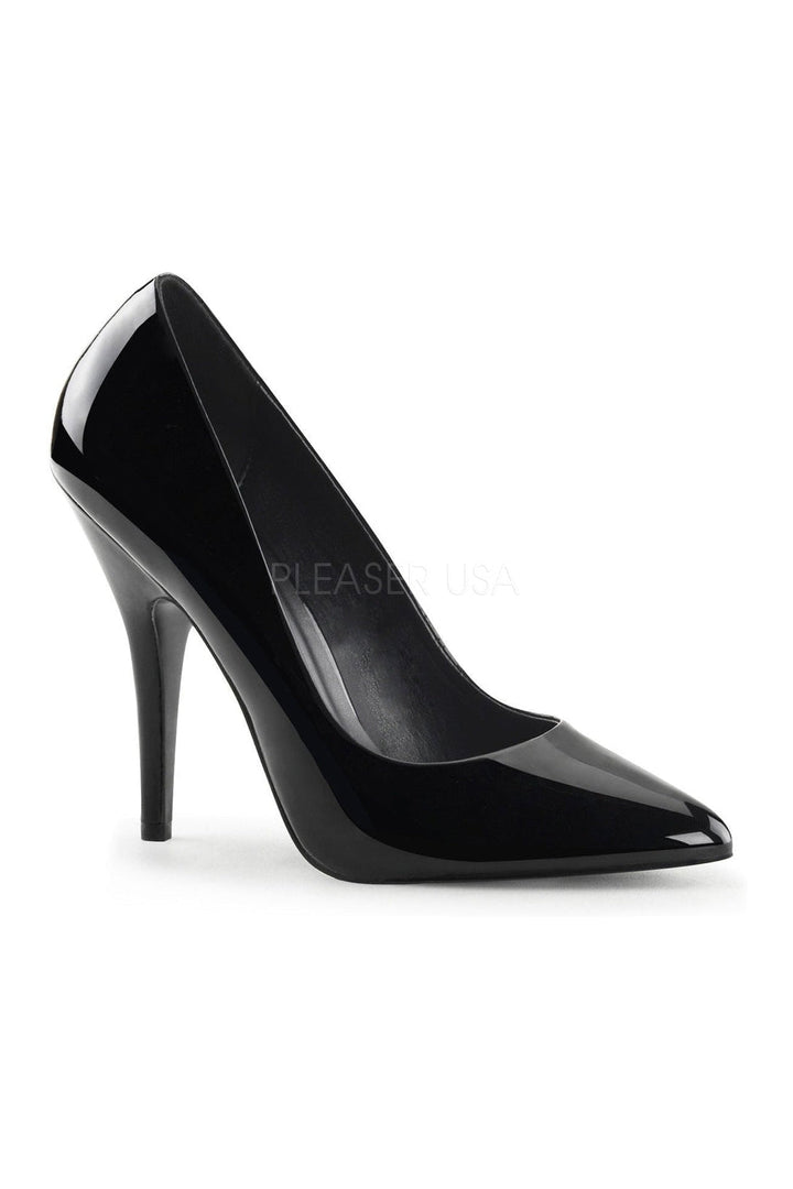 SEDUCE-420 Pump | Black Patent-Pleaser-Black-Pumps-SEXYSHOES.COM