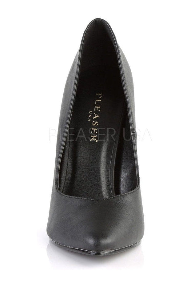 SEDUCE-420V Pump | Black Faux Leather-Pleaser-Pumps-SEXYSHOES.COM