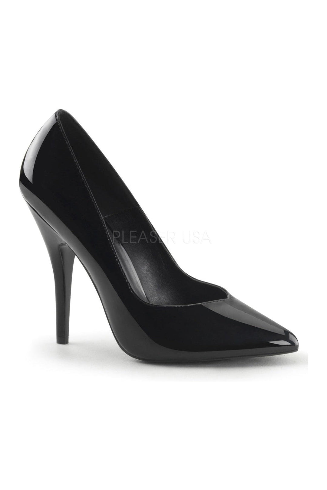 SEDUCE-420V Pump | Black Patent-Pleaser-Black-Pumps-SEXYSHOES.COM