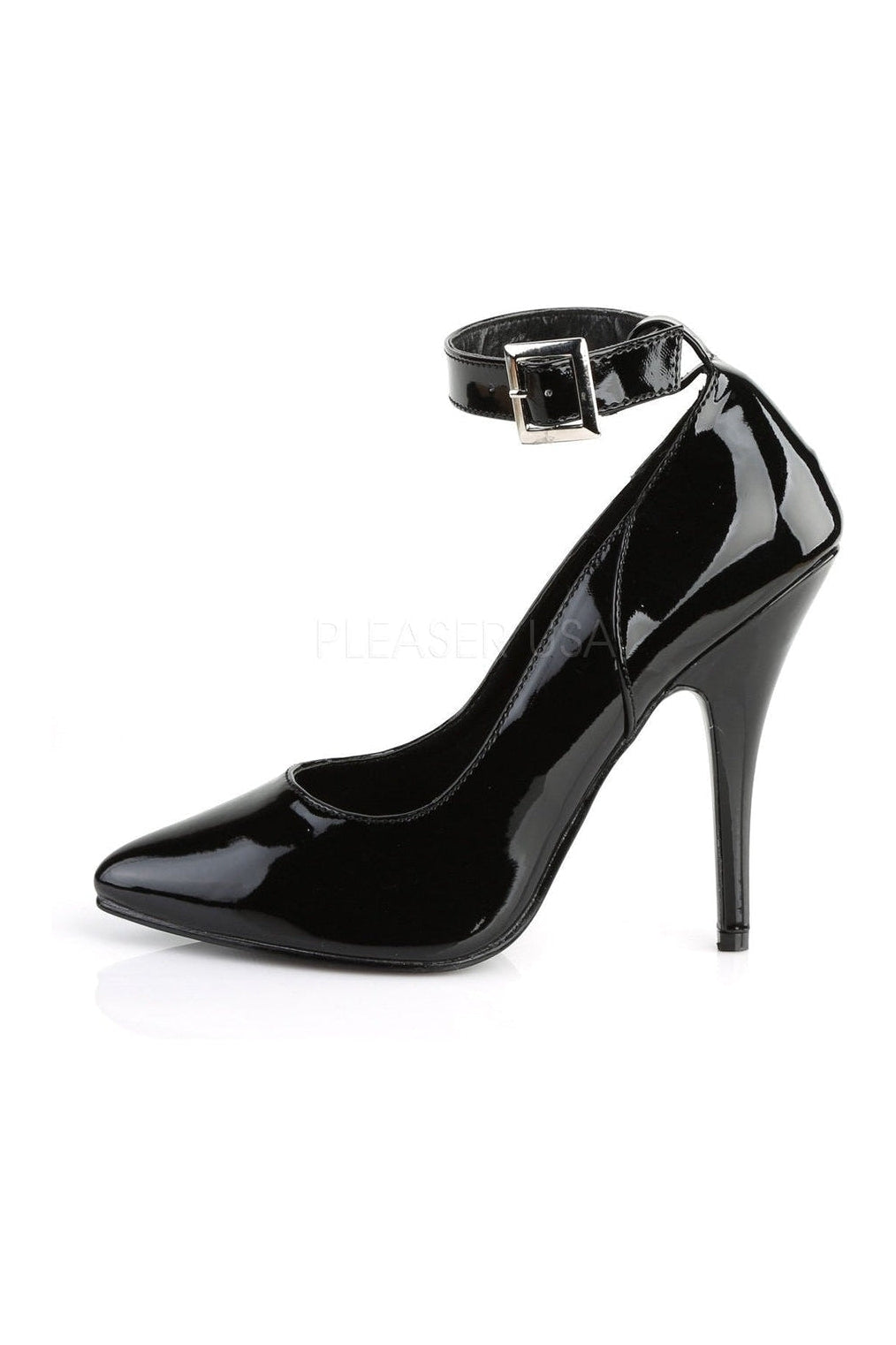 Pleaser SEDUCE-431 Pump in Black Patent