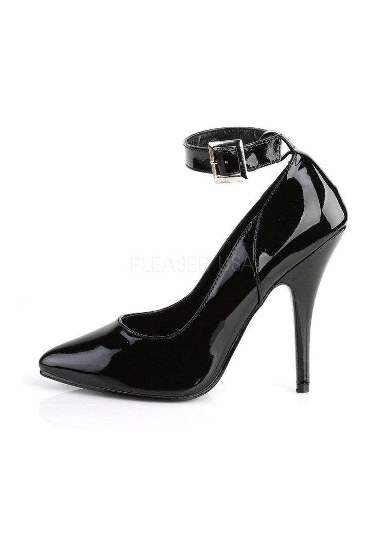 SEDUCE-431 Pump | Black Patent-Pleaser-Pumps-SEXYSHOES.COM