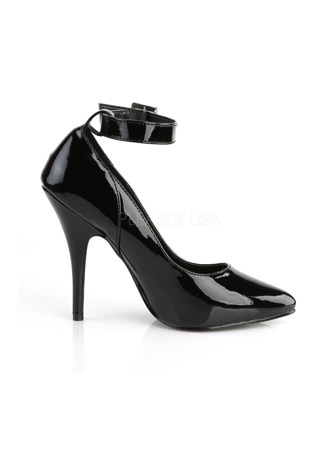 Pleaser SEDUCE-431 Pump in Black Patent