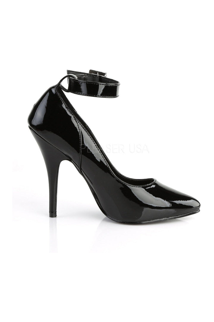 SEDUCE-431 Pump | Black Patent-Pleaser-Pumps-SEXYSHOES.COM