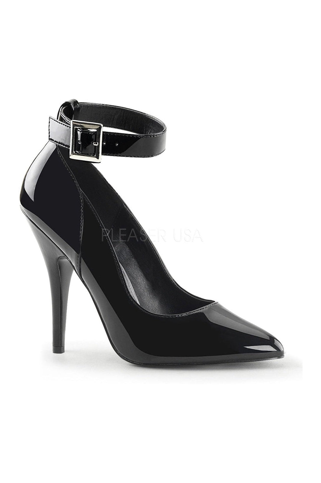 SEDUCE-431 Pump | Black Patent-Pleaser-Black-Pumps-SEXYSHOES.COM