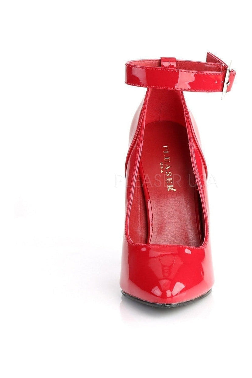 Pleaser SEDUCE-431 Pump in Red Patent