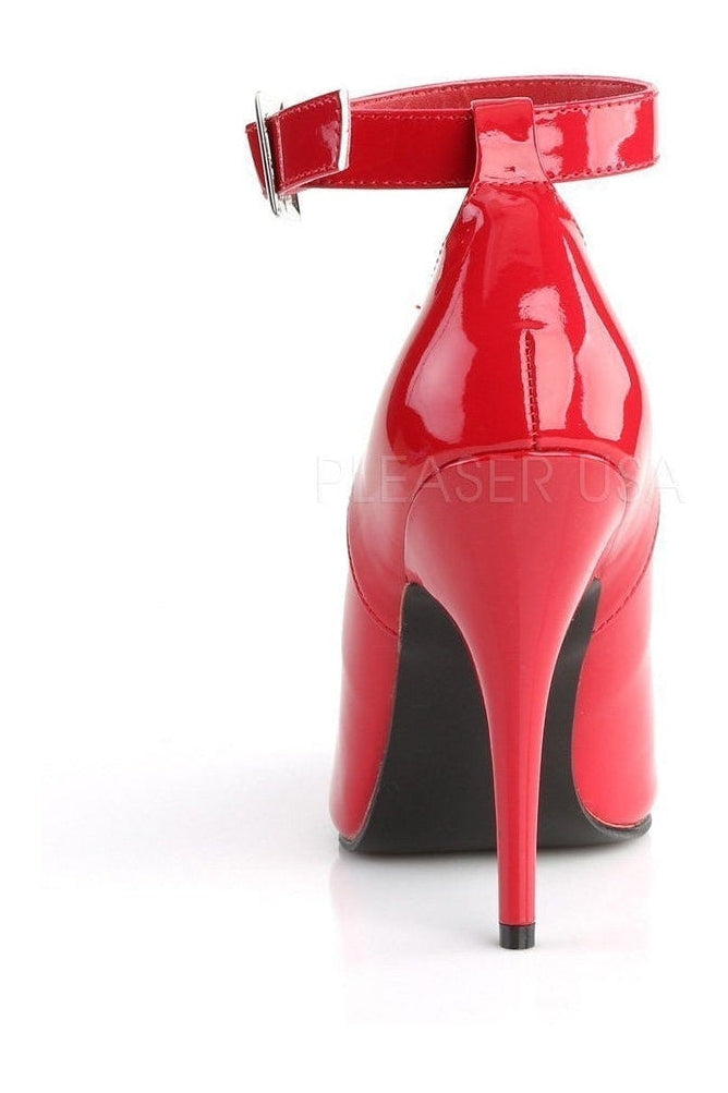 Pleaser SEDUCE-431 Pump in Red Patent