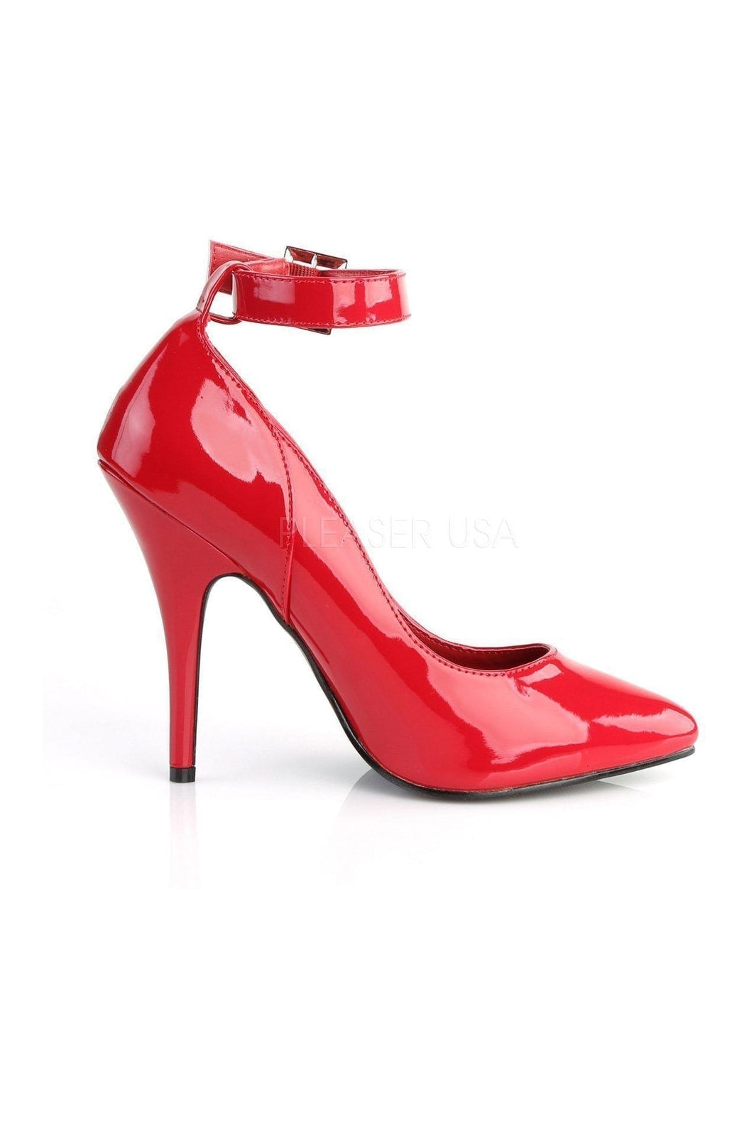 Pleaser SEDUCE-431 Pump in Red Patent