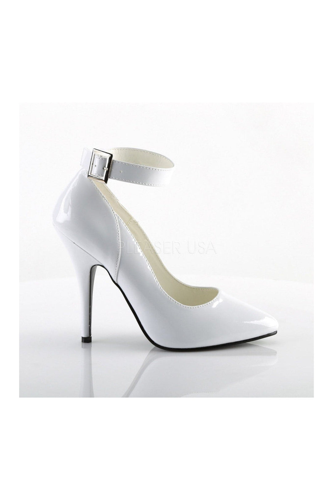 Pleaser SEDUCE-431 Pump in White Patent