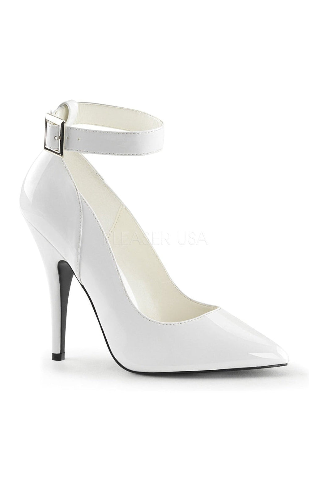Pleaser SEDUCE-431 Pump in White Patent from SexyShoes.com