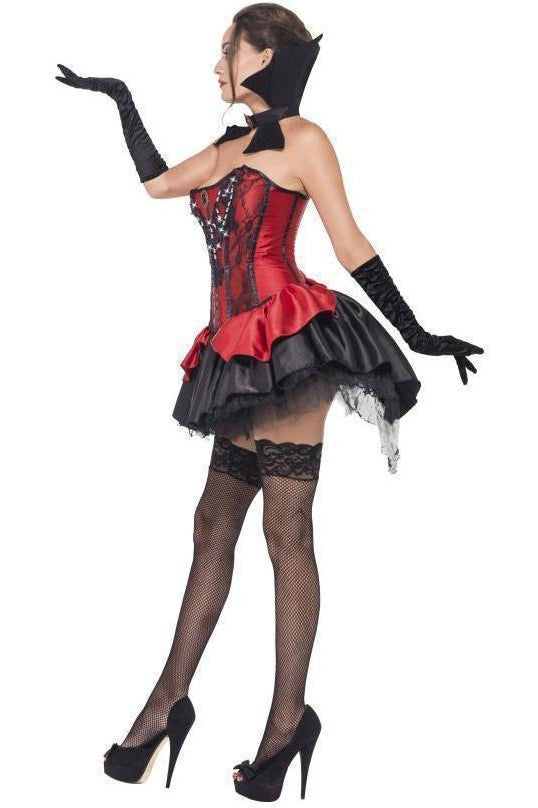 Seductive Vamp Costume | Red/Black-Fever-Red/Black-Vampire Costumes-SEXYSHOES.COM