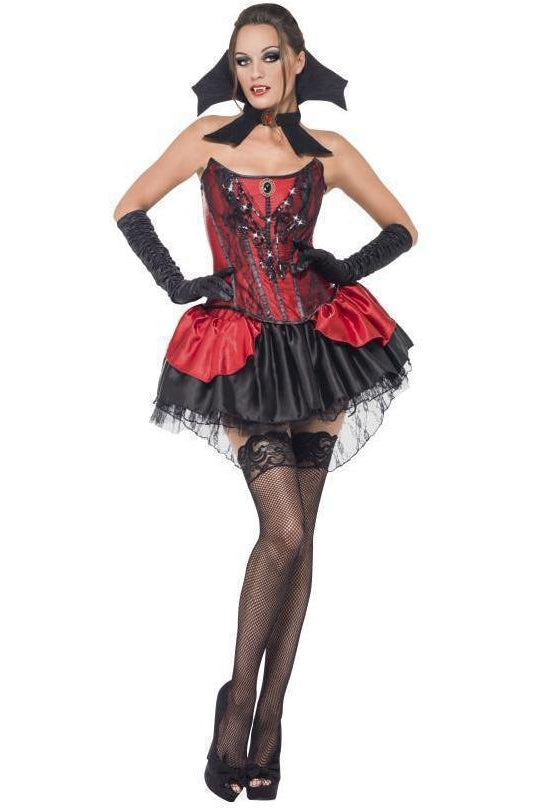 Seductive Vamp Costume | Red/Black-Fever-Red/Black-Vampire Costumes-SEXYSHOES.COM