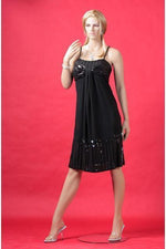 Spaghetti Strap Sequin Dress