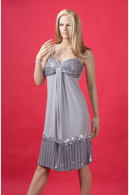 Sequin Dress-Silver-American One-Silver-Sale Dresses-SEXYSHOES.COM