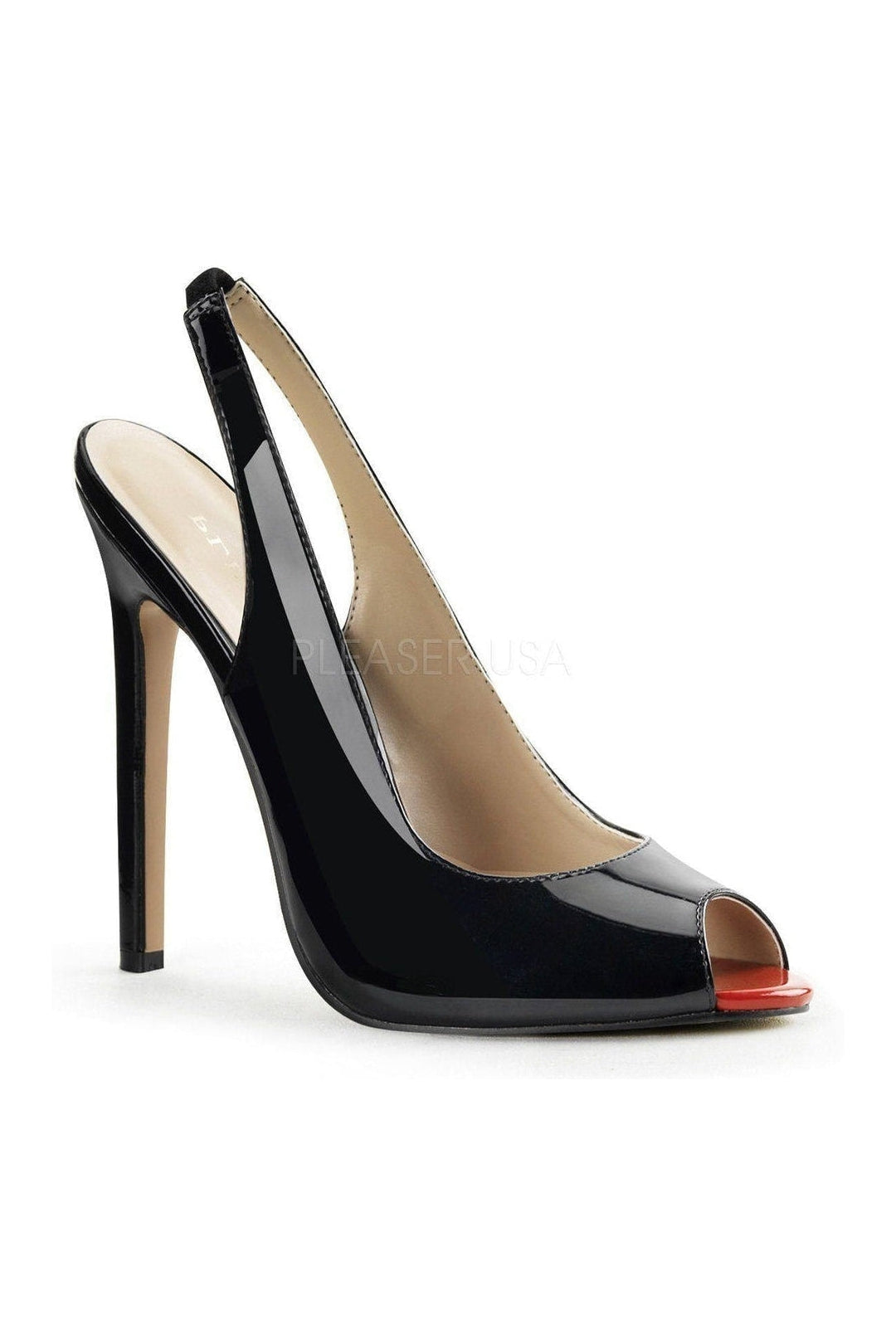 SEXY-08 Pump | Black Patent-Pleaser-Black-Pumps-SEXYSHOES.COM