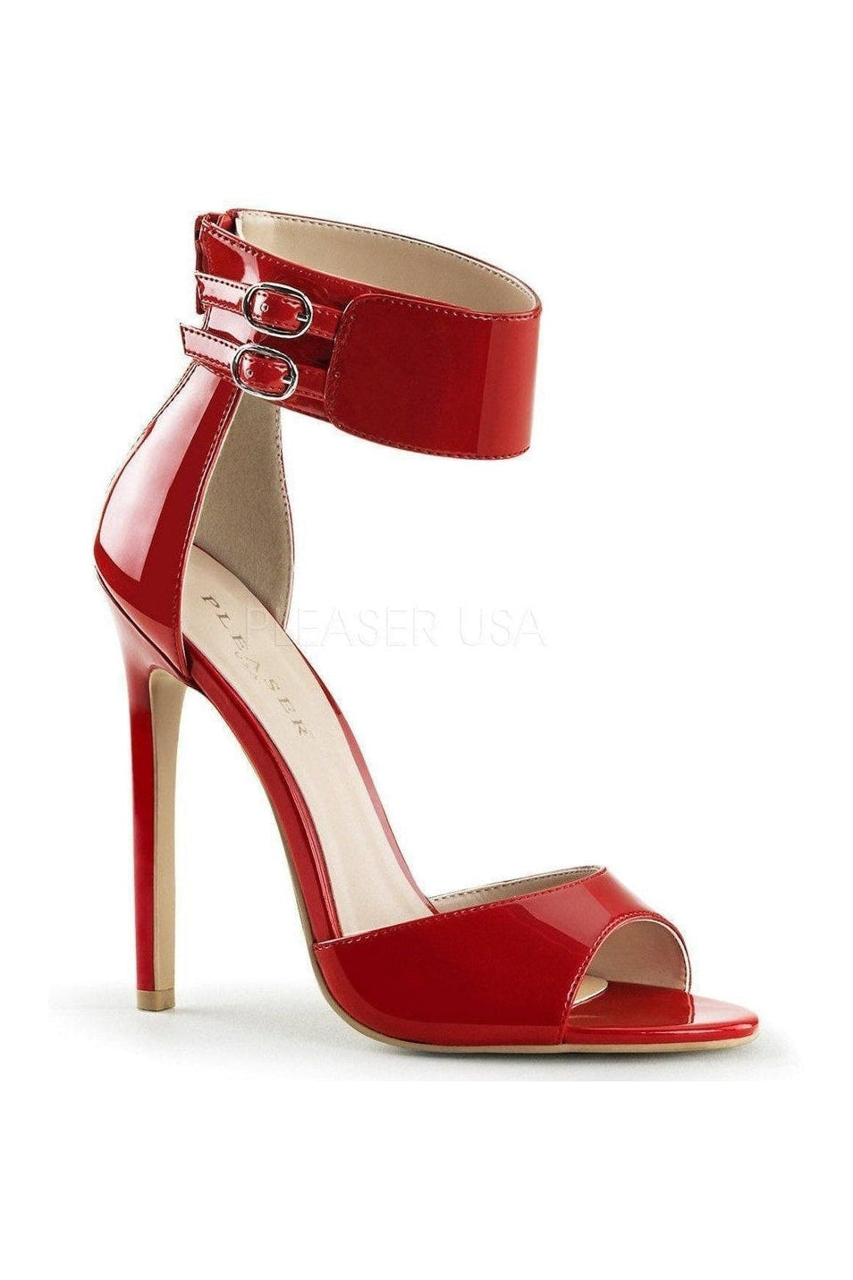 SEXY-19 Sandal | Red Patent-Pleaser-Red-Sandals-SEXYSHOES.COM