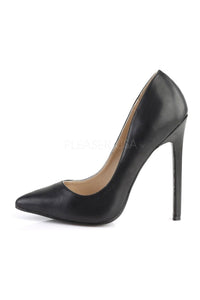 Pleaser SEXY-20 Pump in Black Faux Leather