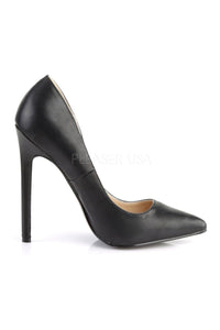 Pleaser SEXY-20 Pump in Black Faux Leather