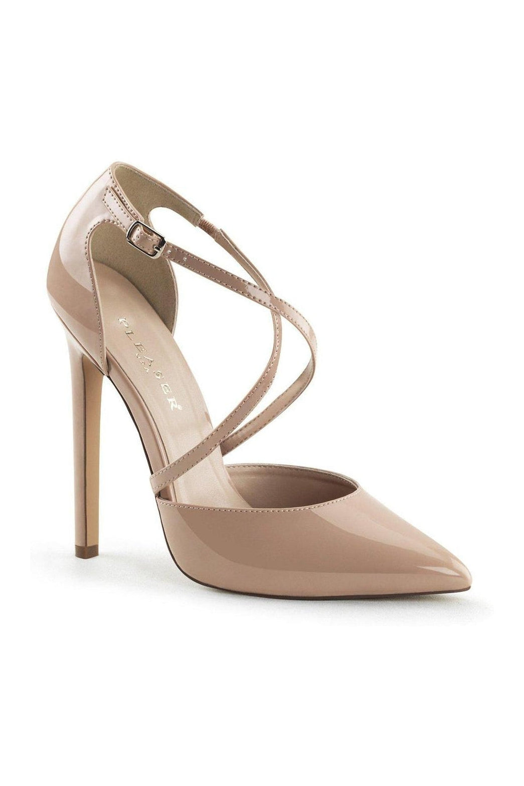 SEXY-26 Nude Patent Pump-Pumps-Pleaser-Nude-5-Patent-SEXYSHOES.COM