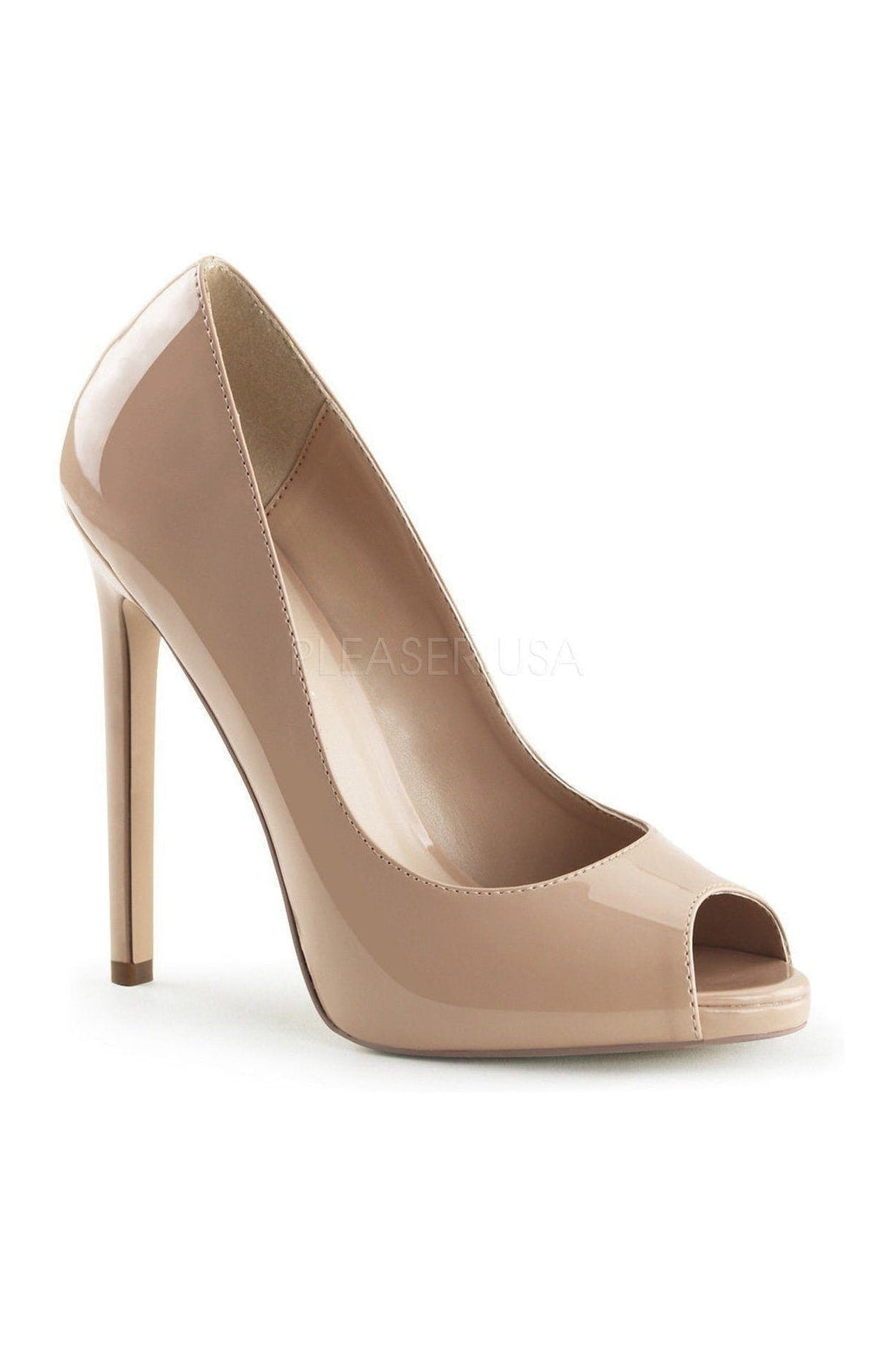 SEXY-42 Pump | Nude Patent-Pleaser-Nude-Pumps-SEXYSHOES.COM