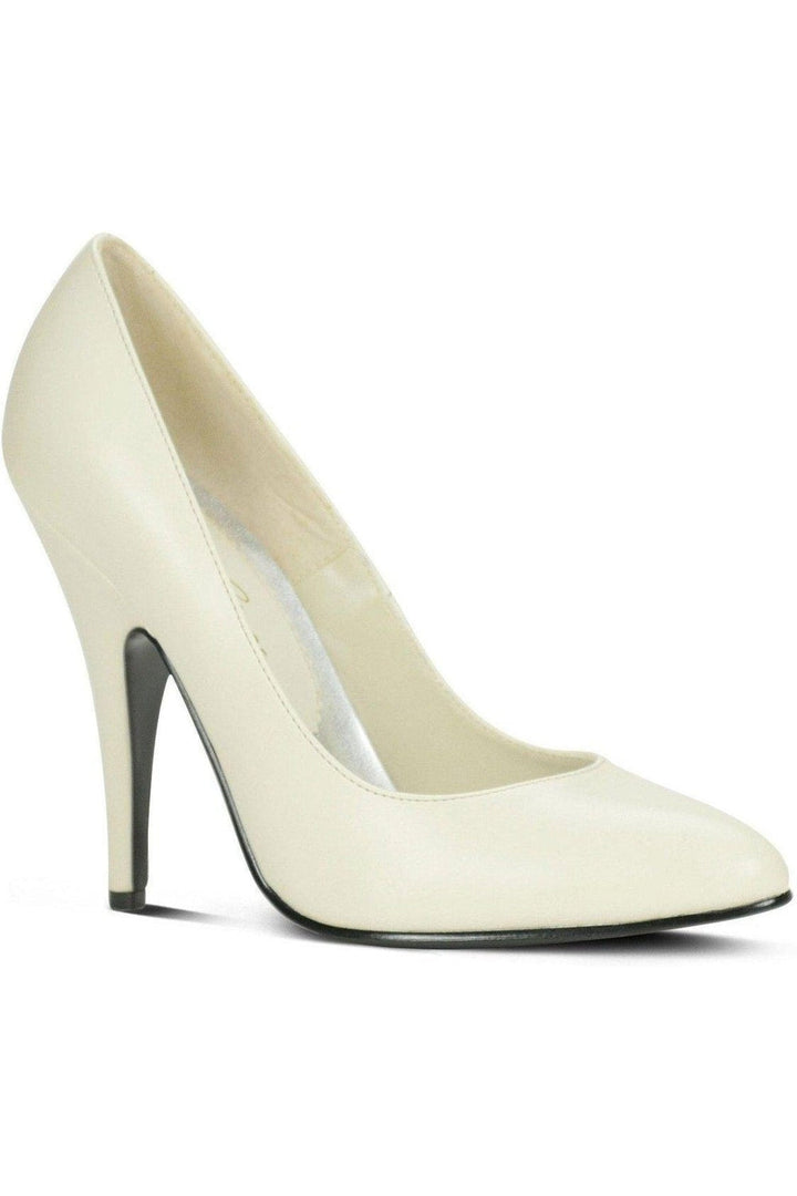 Sexy-4211 Vintage High Heel Pump | Bone Faux Leather-Sexyshoes Brand-Bone-Pumps-SEXYSHOES.COM