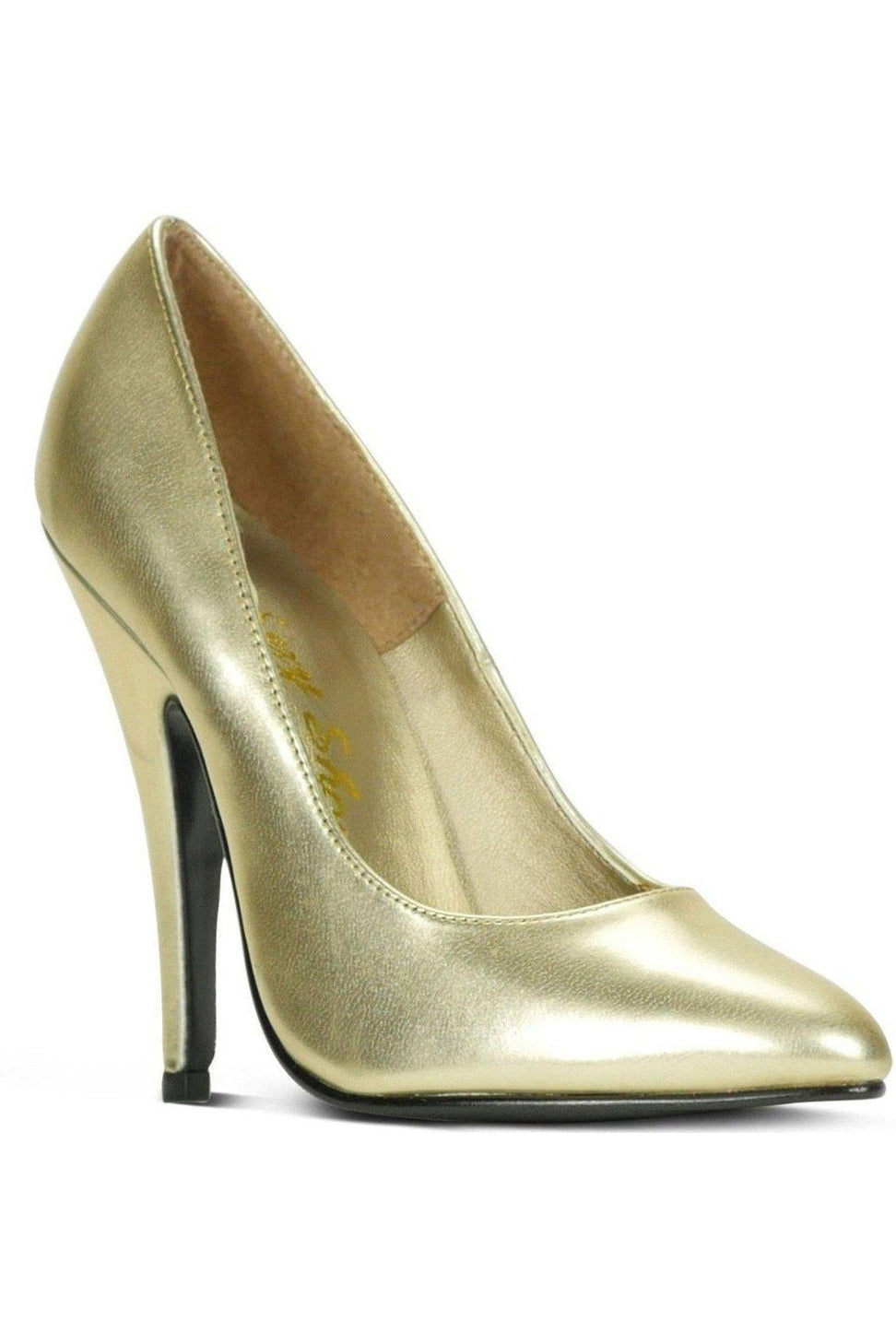 Sexy-4211 Vintage High Heel Pump | Gold Metallic-Sexyshoes Brand-Gold-Pumps-SEXYSHOES.COM