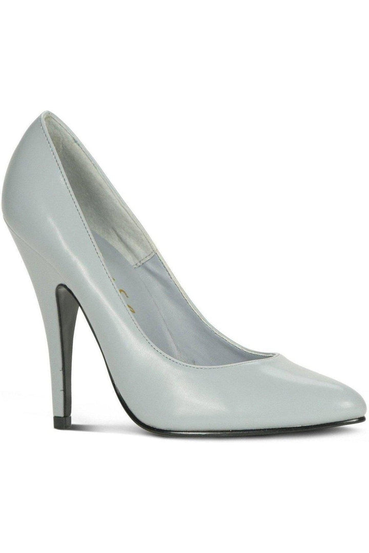 Sexy-4211 Vintage High Heel Pump | Grey Faux Leather-Sexyshoes Brand-Grey-Pumps-SEXYSHOES.COM