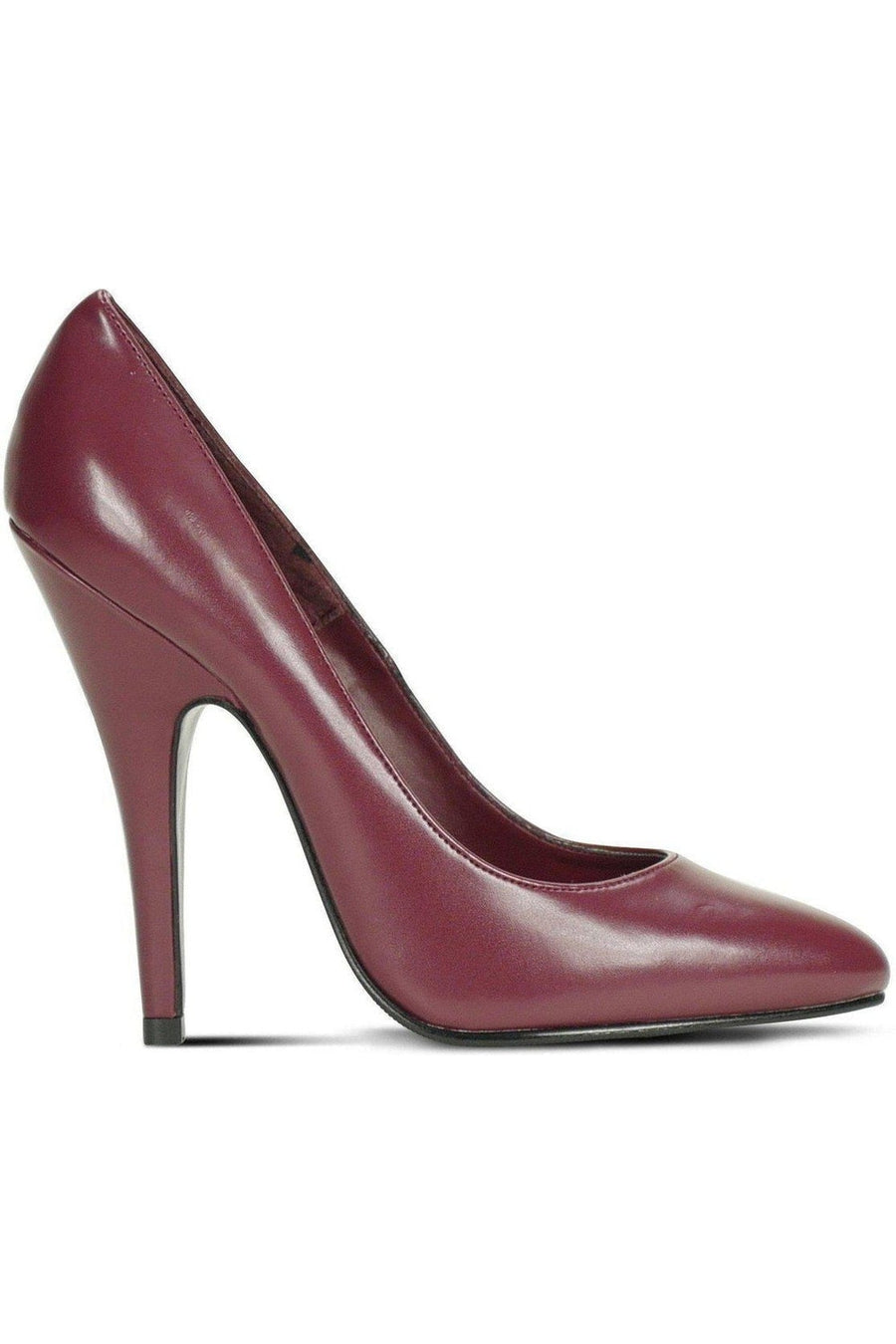 Sexyshoes Brand Sexy 4211 Vintage High Heel Pump in Burgundy Faux Leather