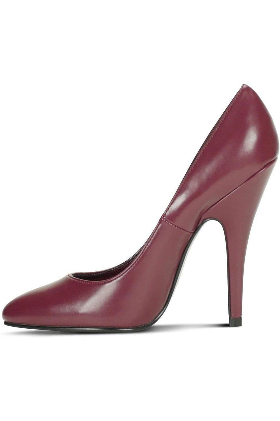 Sexyshoes Brand Sexy 4211 Vintage High Heel Pump in Burgundy Faux Leather